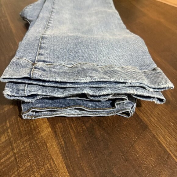 Kensie The Savanah High Rise Flare Light Wash Jeans sz 8 29 Denim wide leg 90s - Picture 8 of 8